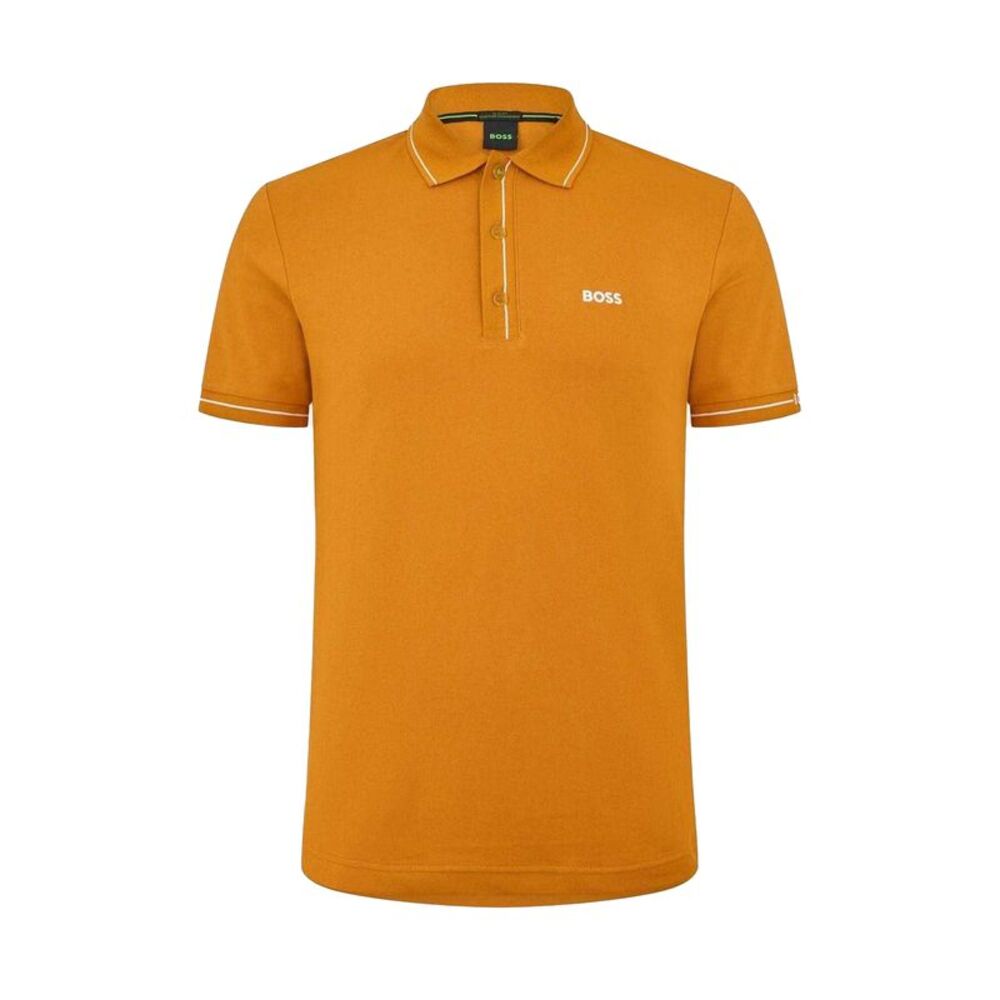 Boss Mens Paule Polo Shirt / Dark Yellow